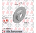 569074 Set discuri frana spate Opel Astra J ZIMMERMANN